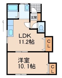 アクティブプラザ下佐々Ⅲの物件間取画像